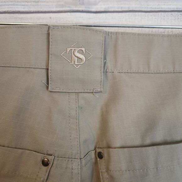 Tru-Spec Mens 32x32 Khaki Cargo Tactical Ripstop Utility Work Pants - Picture 12 of 13